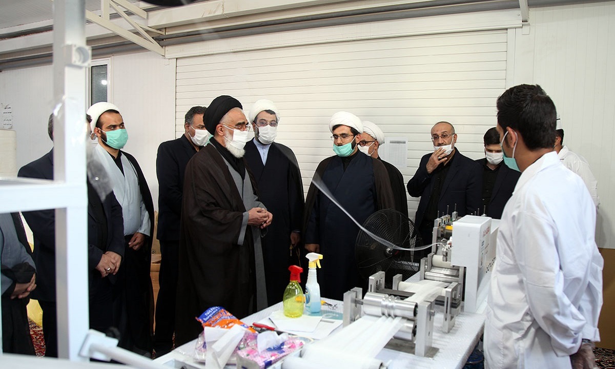 آیت الله سعیدی از فعالیت‌های قرارگاه فاطمی بازدید کرد +تصاویر