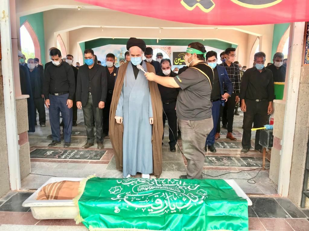 تشییع پیکر پدر شهید بادپا در رفسنجان