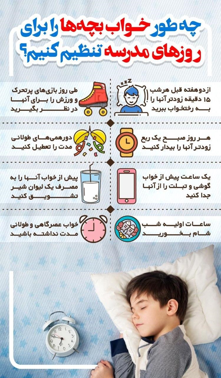 چطور خواب بچه&zwnj;ها را برای روز&zwnj;های مدرسه تنظیم کنیم؟