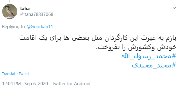واکنش کاربران 