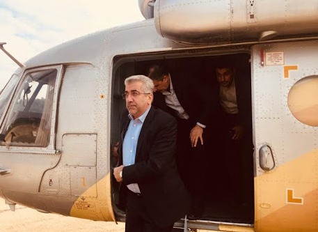 وزیر نیرو وارد کرمان شد