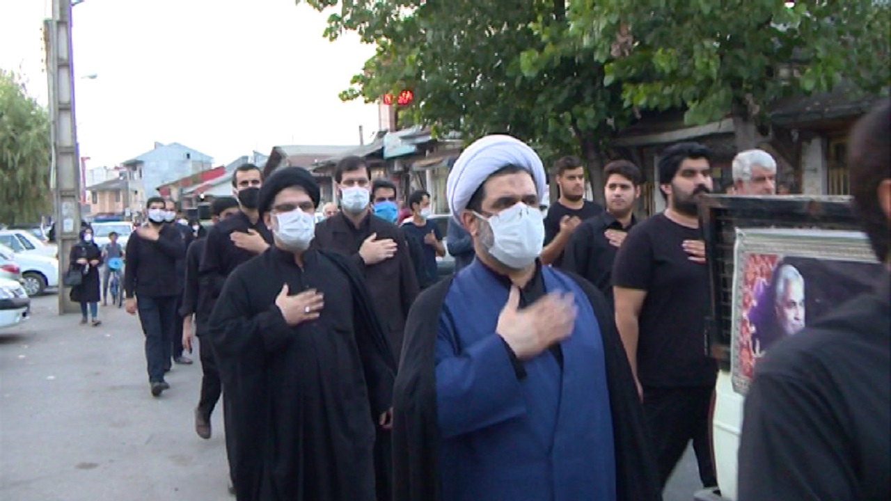 راه اندازی حسینیه سیار در مجتمع فجر آزادگان رشت