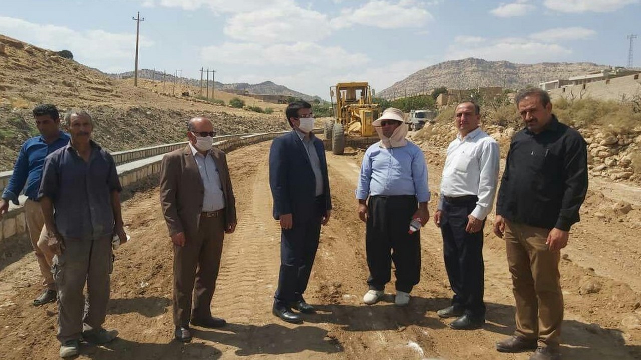 بهسازی معابر روستای شله کش