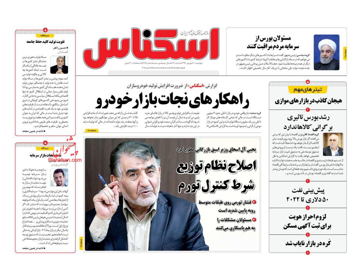 راهکارهای نجات بازار خودرو/صف&zwnj;کشی دولتی&zwnj;ها برای حمایت از بورس/شلیک خطا در بازار مسکن