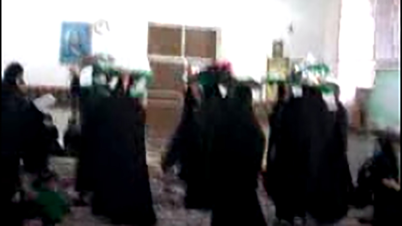 مراسم عزاداری امام حسین(ع) با رعایت دستورالعمل‌های بهداشتی + فیلم