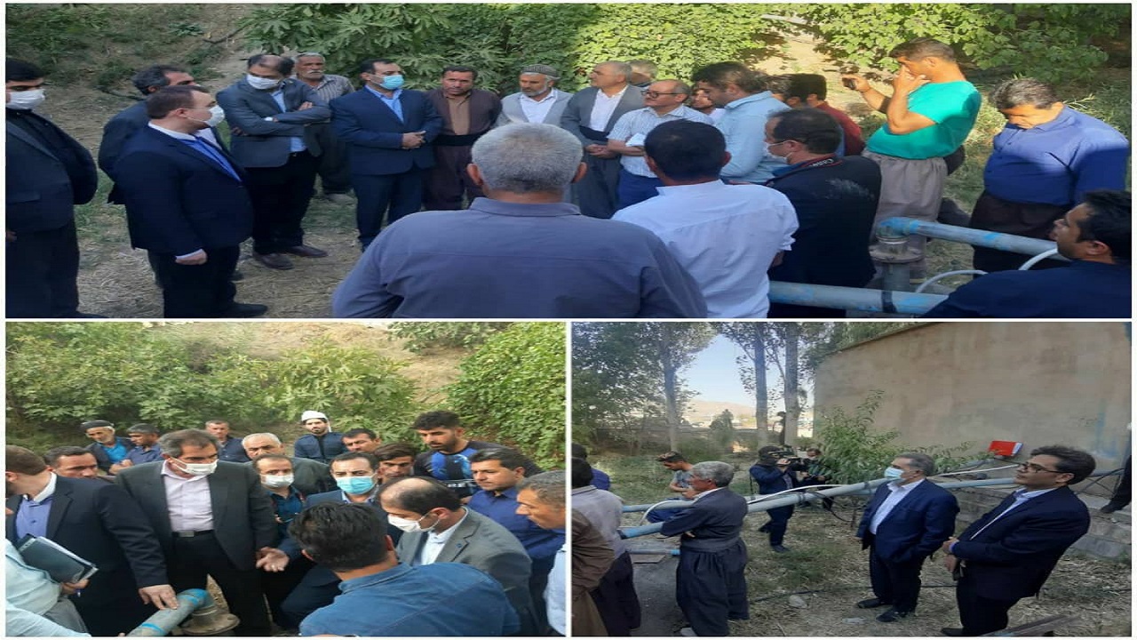 بازدید  معاون راهبری و نظارت بر بهره برداری آبفا کشور از روستای شیخ صله