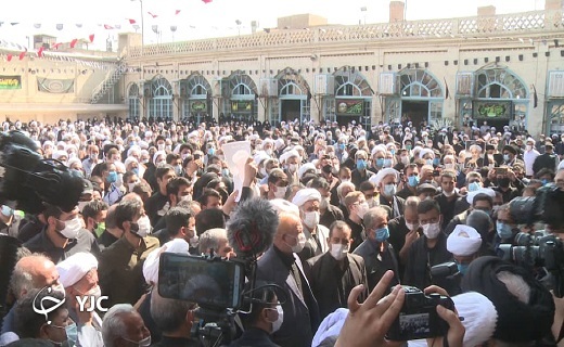 پیکر آیت الله صانعی در قم خاکسپاری شد+تصاویر پیکر آیت الله صانعی در قم خاکسپاری شد+تصاویر