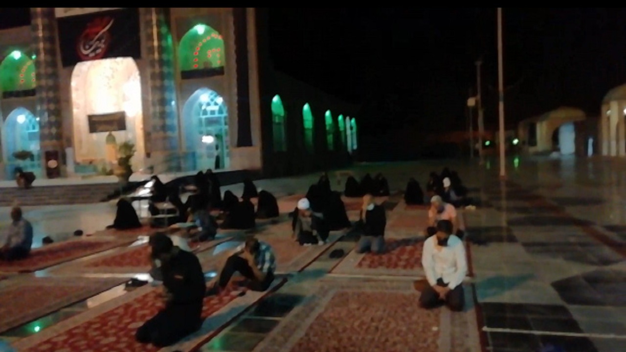 مراسم سوگواری شام شهادت امام سجاد (ع) در کاشمر + فیلم