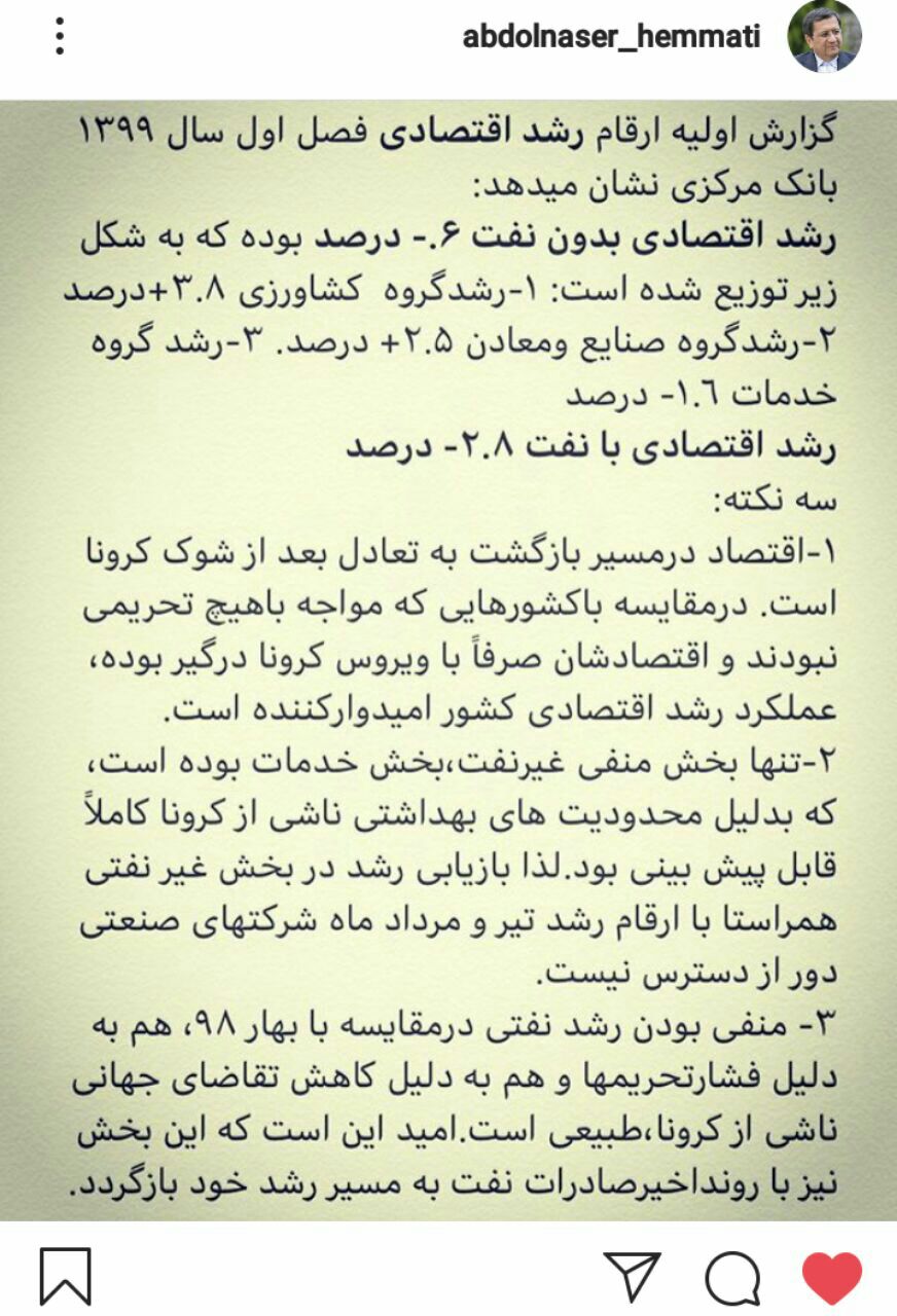 اقتصاد در مسیر بازگشت به تعادل بعد از شوک کرونا است