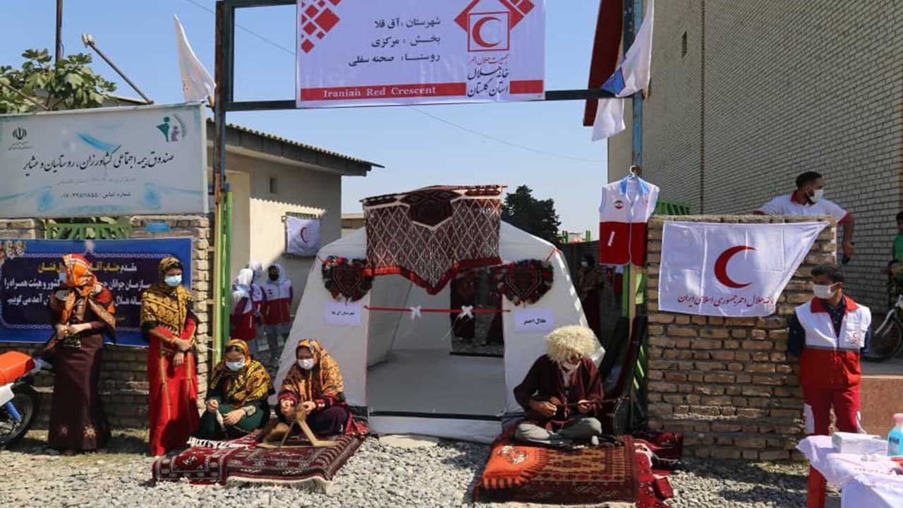 افتتاح خانه هلال در روستای صحنه شهرستان آق قلا