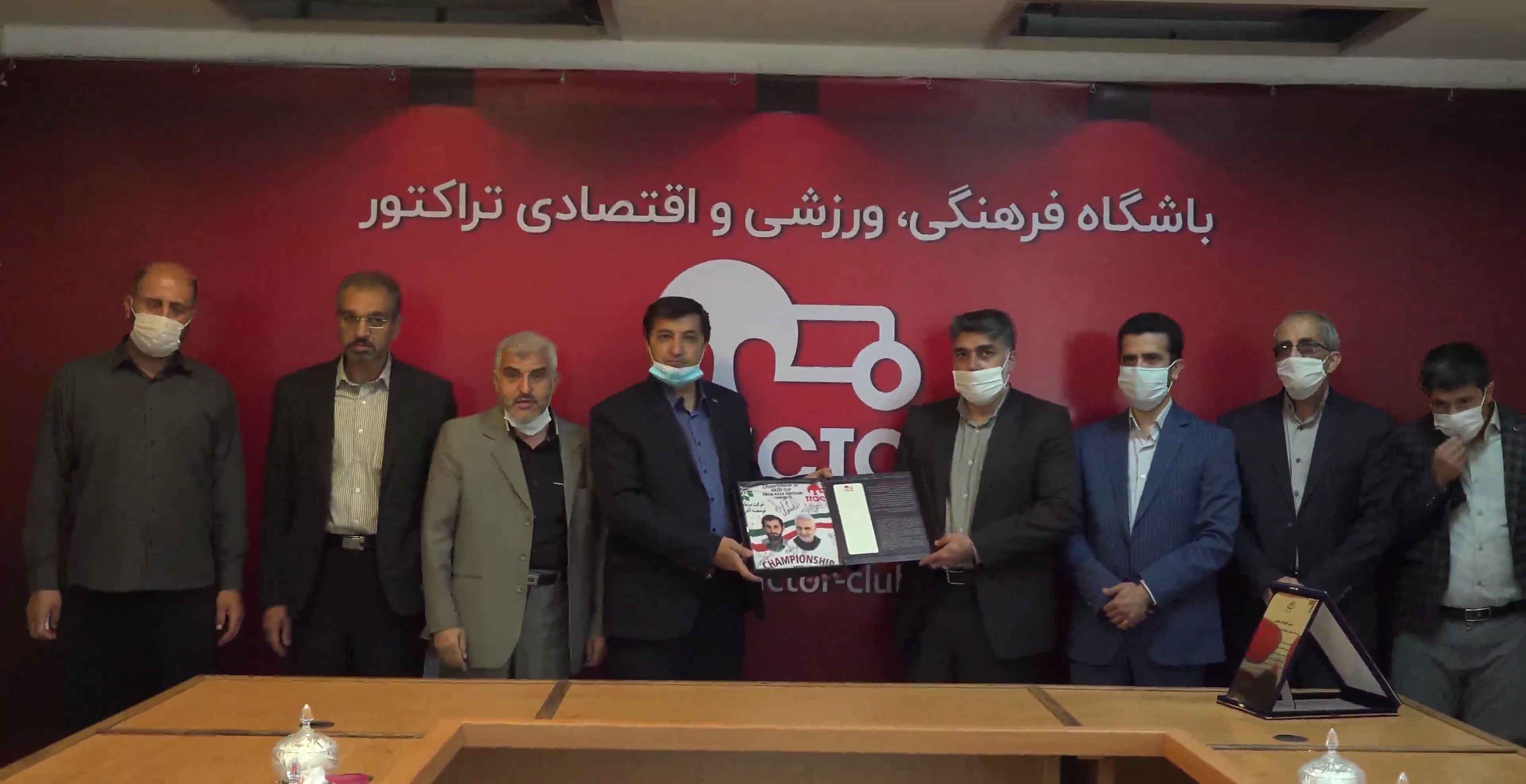 تجلیل رئیس سازمان بسیج ورزشکاران کشور از باشگاه تراکتور