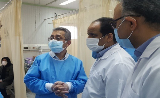 معاون درمان وزارت بهداشت از سه مرکز درمانی قم بازدید کرد