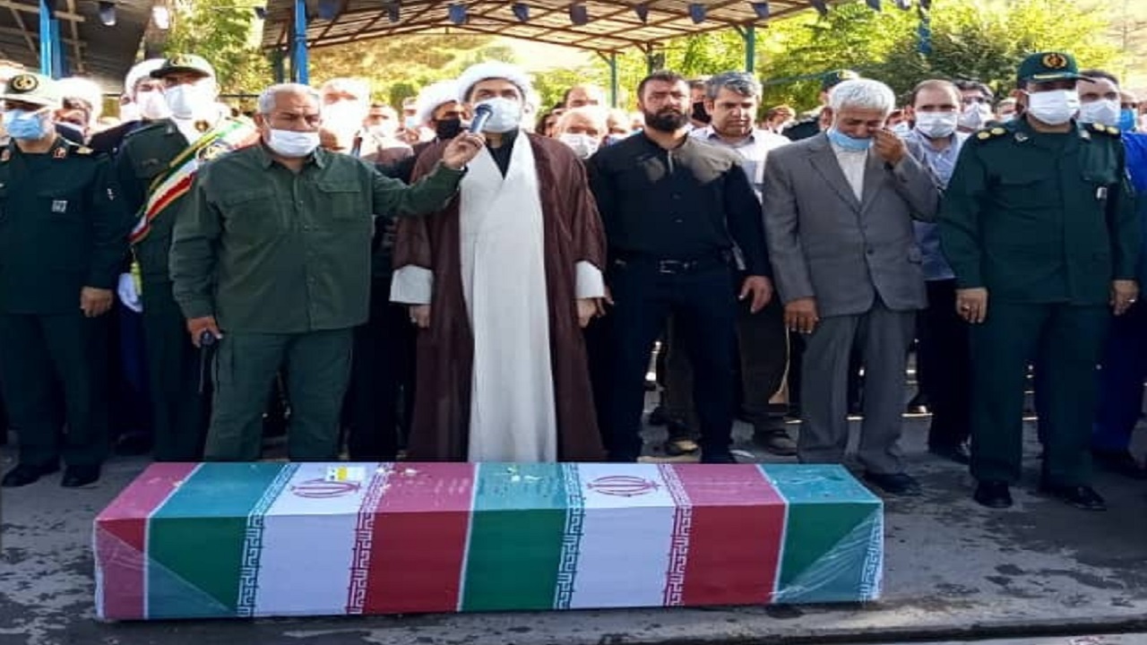 پیکر مطهر شهید خیرالله ابریشمی گرامی در زادگاهش به خاک سپرده شد