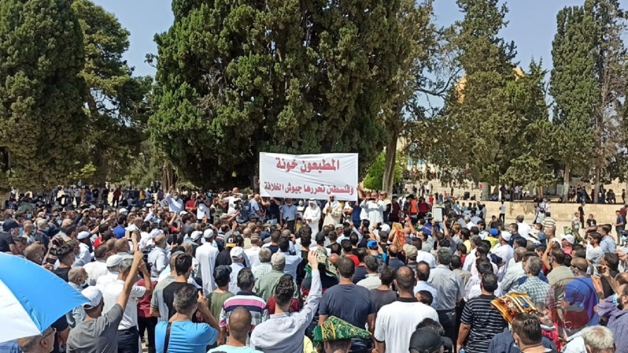 تظاهرات فلسطینی‌ها علیه آشکارسازی روابط اعراب با رژیم صهیونیستی