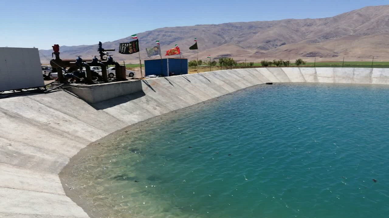 بهره برداری از سیستم نوین آبیاری اراضی چهارموران آلیکوه اردل