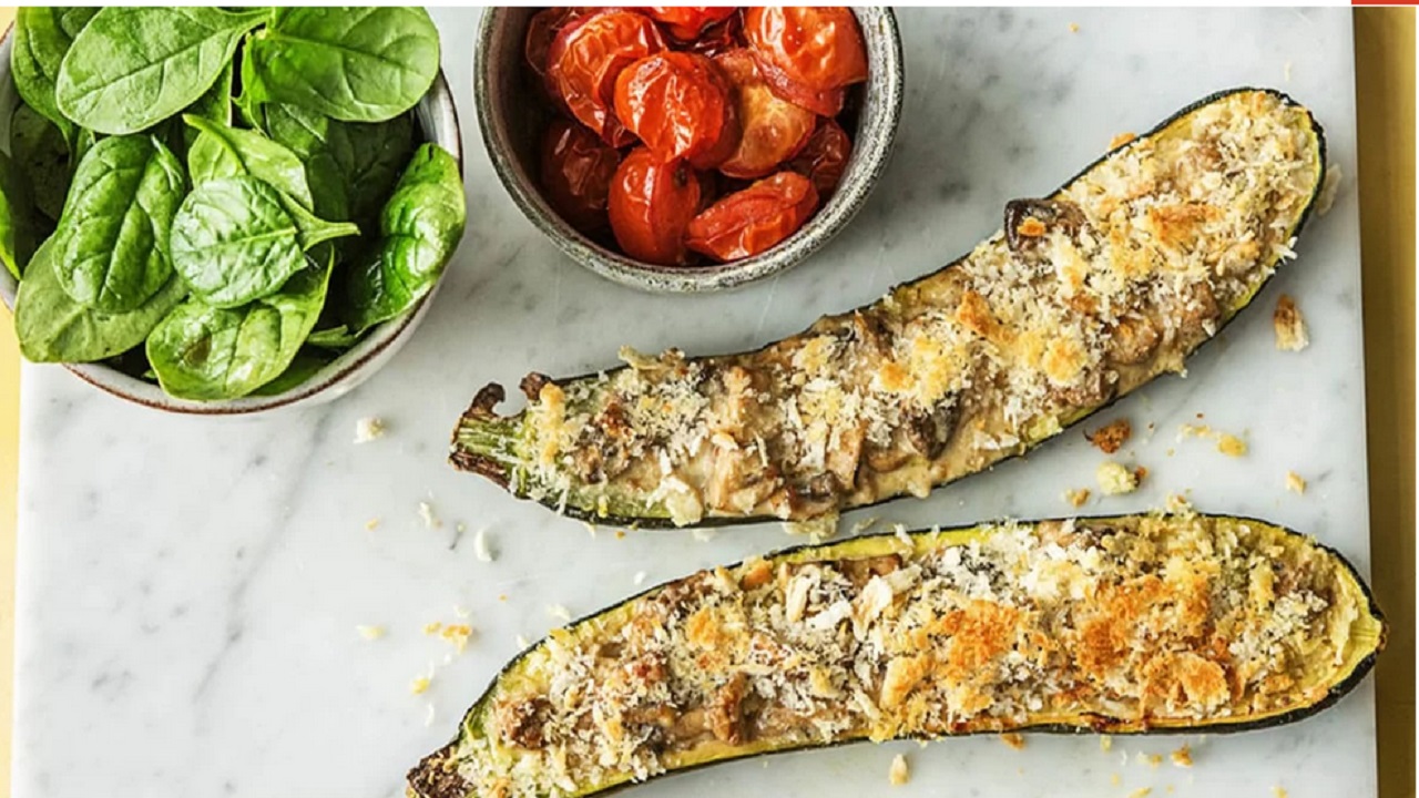 طرز تهیه کدو کبابی مزه دار شده به سبک ایتالیایی