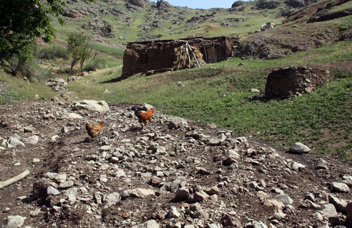رانش زمین در روستای کرکسر هوراند