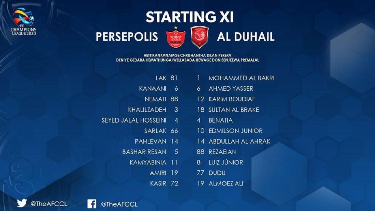 پرسپولیس ایران صفر - الدحیل قطر صفر / گزارش لحظه به لحظه