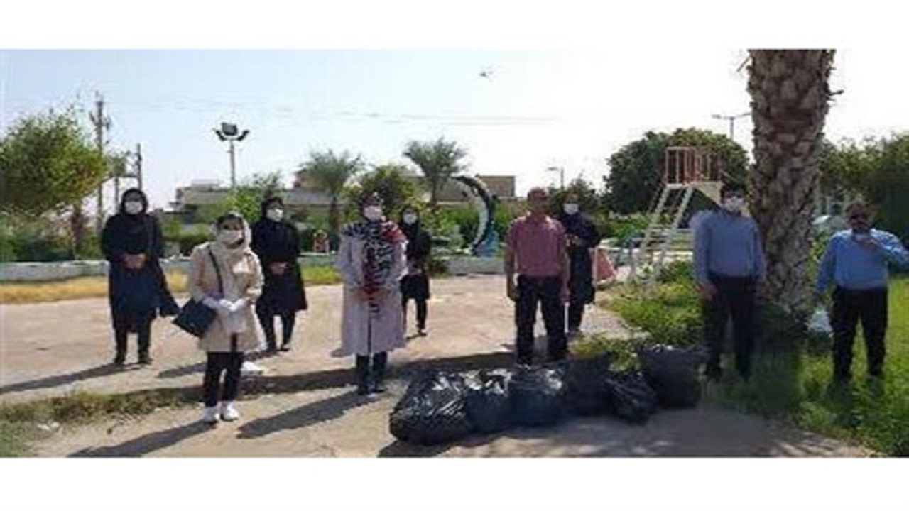 اجرای برنامه‌های پاکسازی در لالی به مناسبت روز جهانی پاکسازی زمین