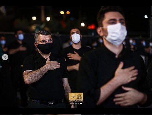 حضور معاون وزیر بهداشت در هیئت ریحانة الحسین