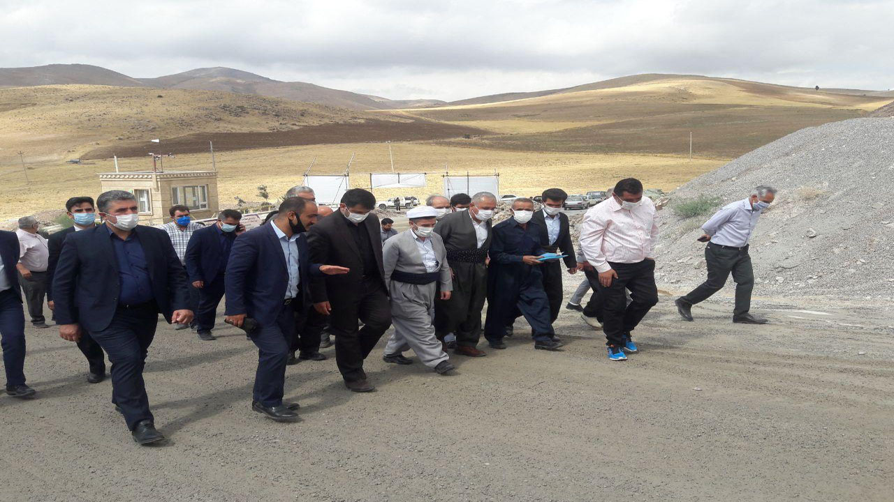 معدن شن و ماسه مهاباد افتتاح شد