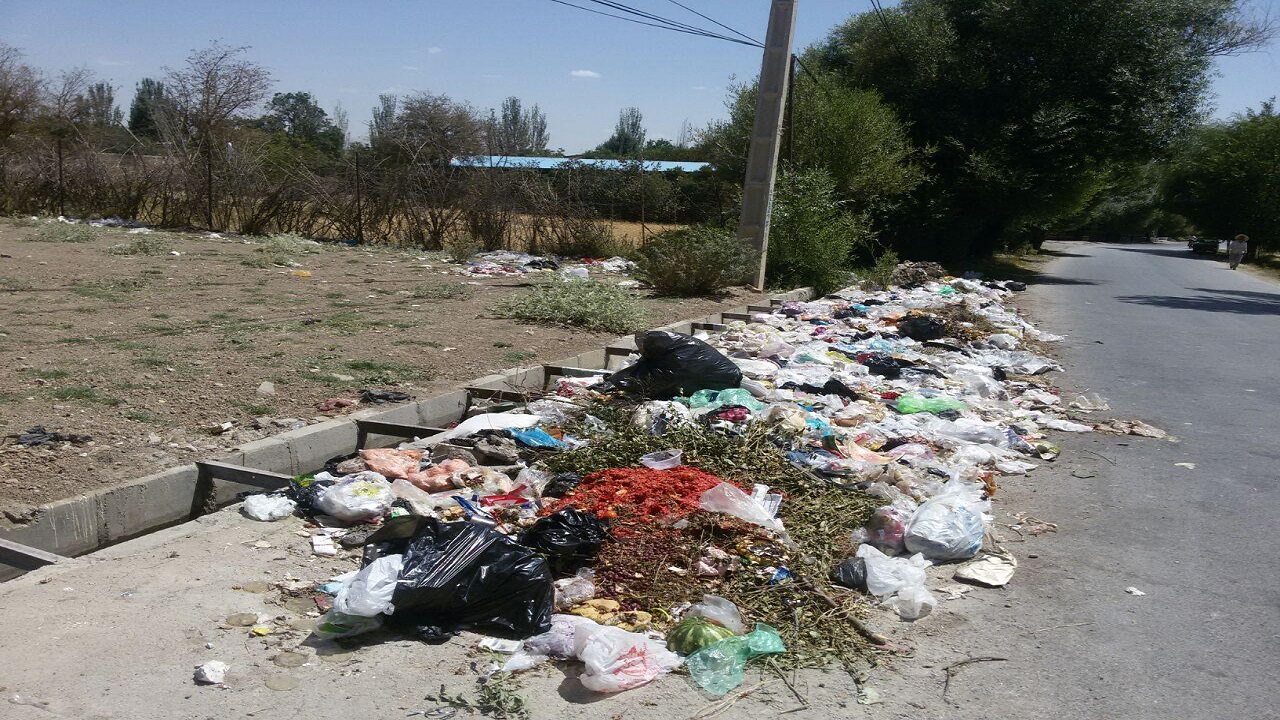 معابر پر از زباله در روستای قلعه بروجرد! + فیلم