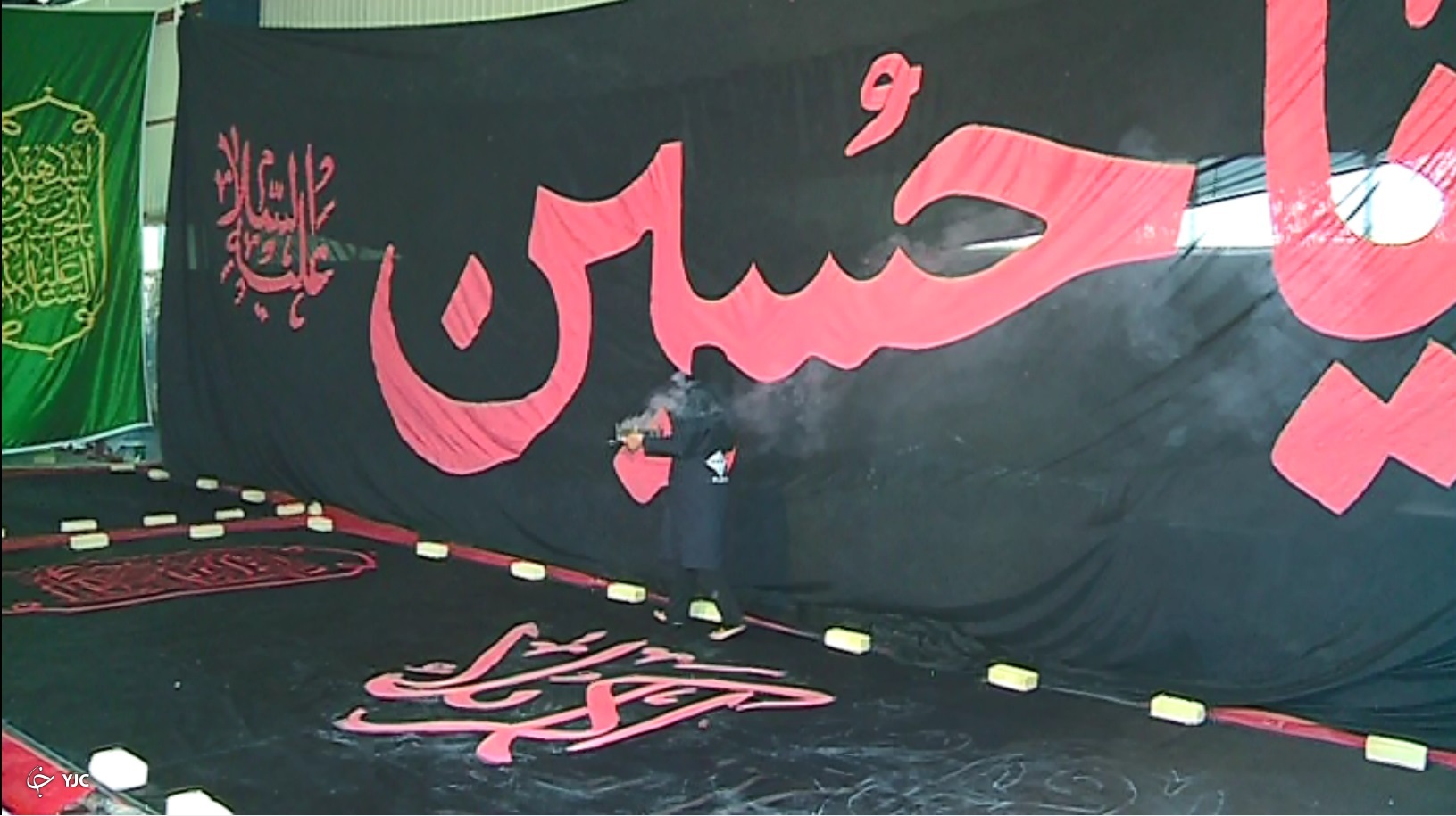 اسفند تصدق برای پرچم امام حسین(ع) سفر به هفت شهر عشق با بیرق محبت اهل بیت