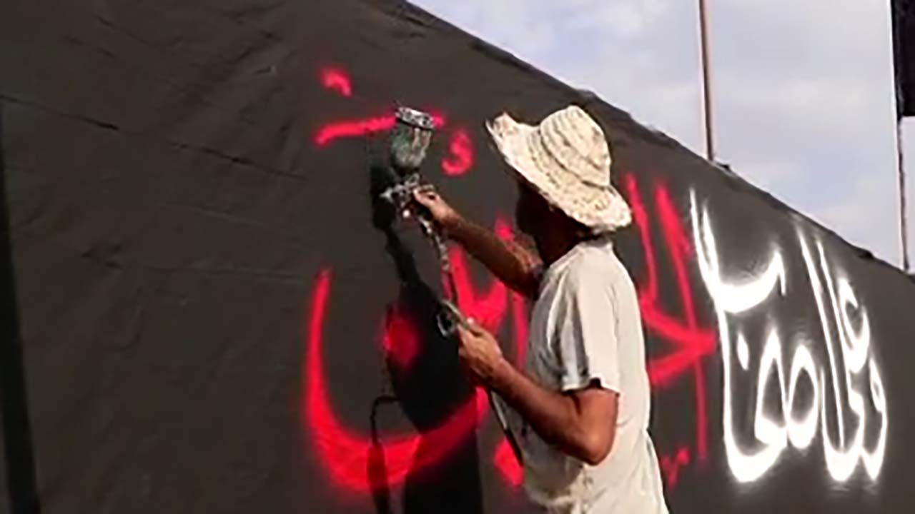فیلمی از حال و هوای ماه محرم در زنگی‌آباد