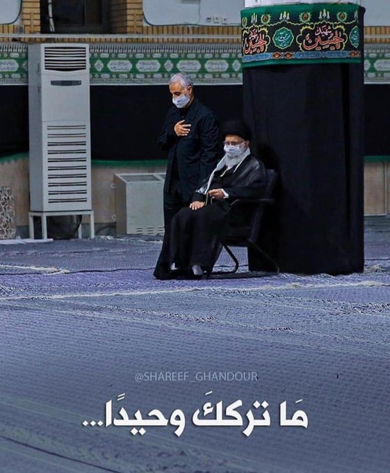 سردار سلیمانی در کنار رهبر
