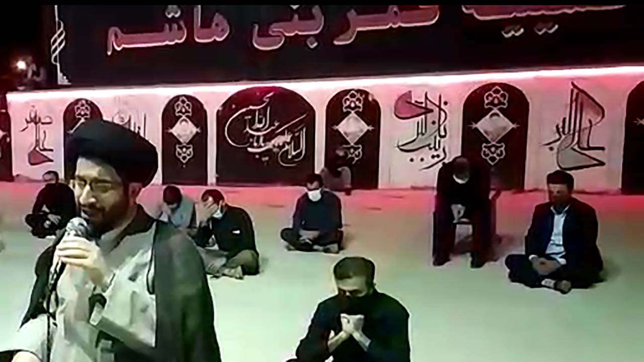 مراسم عزاداری محرم با رعایت فاصله‌گذاری اجتماعی در طولیان + فیلم