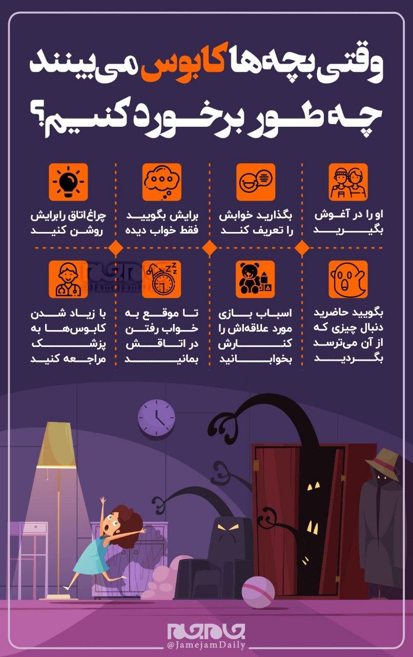با کودکانی که درگیر کابوس شبانه هستند چگونه رفتار کنیم؟