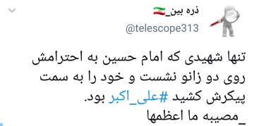 دلنوشته های کاربران بمناسبت شهادت علی اکبر