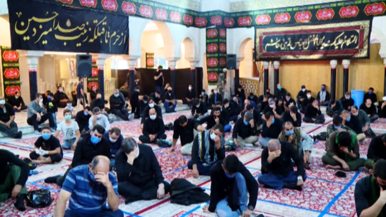حرم حضرت رقیه(س) میزبان عزاداران حسینی در ایام محرم + فیلم