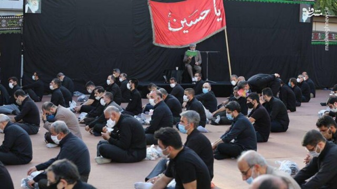 عصرانه‌ای حسینی در مدرسه سادات موسوی/مناجات و روضه حضرت علی اکبر با نوای حاج مهدی سماواتی