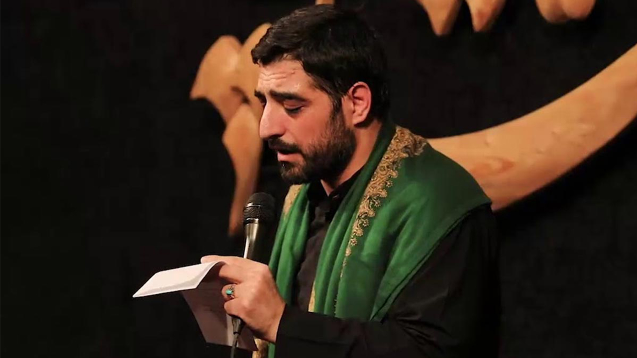 عزاداری متفاوت سید مجید بنی فاطمه برای حاج قاسم در شب تاسوعا