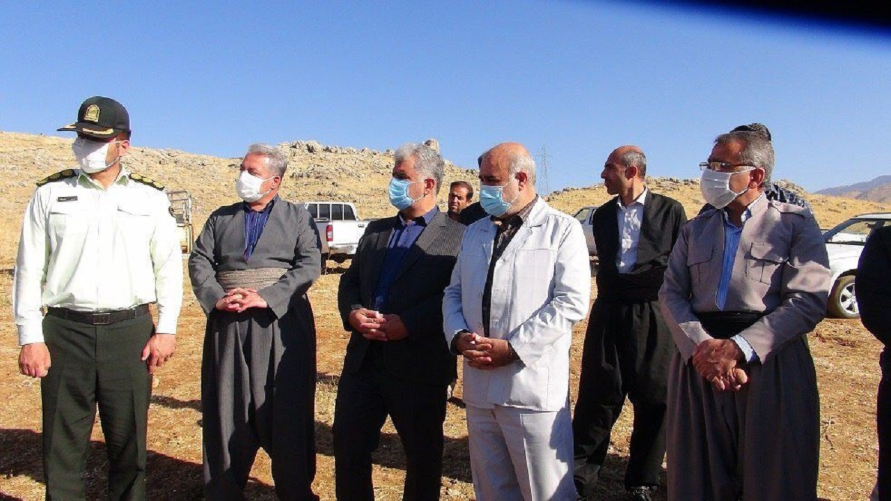 کلنگ زنی مجتمع دامداری ۷۲۰ راسی روستای آریت پاوه