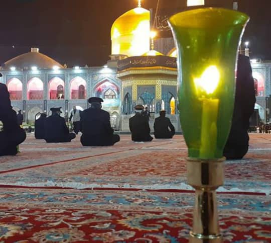 خطبه&zwnj;خوانی شب عاشورای حسینی در حرم مطهر ضوی آغاز شد