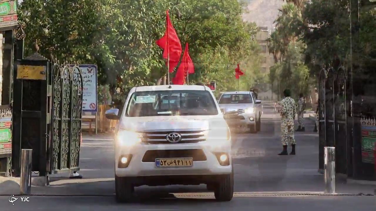 خودروپیمایی هیئت عزاداری تیپ ۵۵ هوابرد شیراز