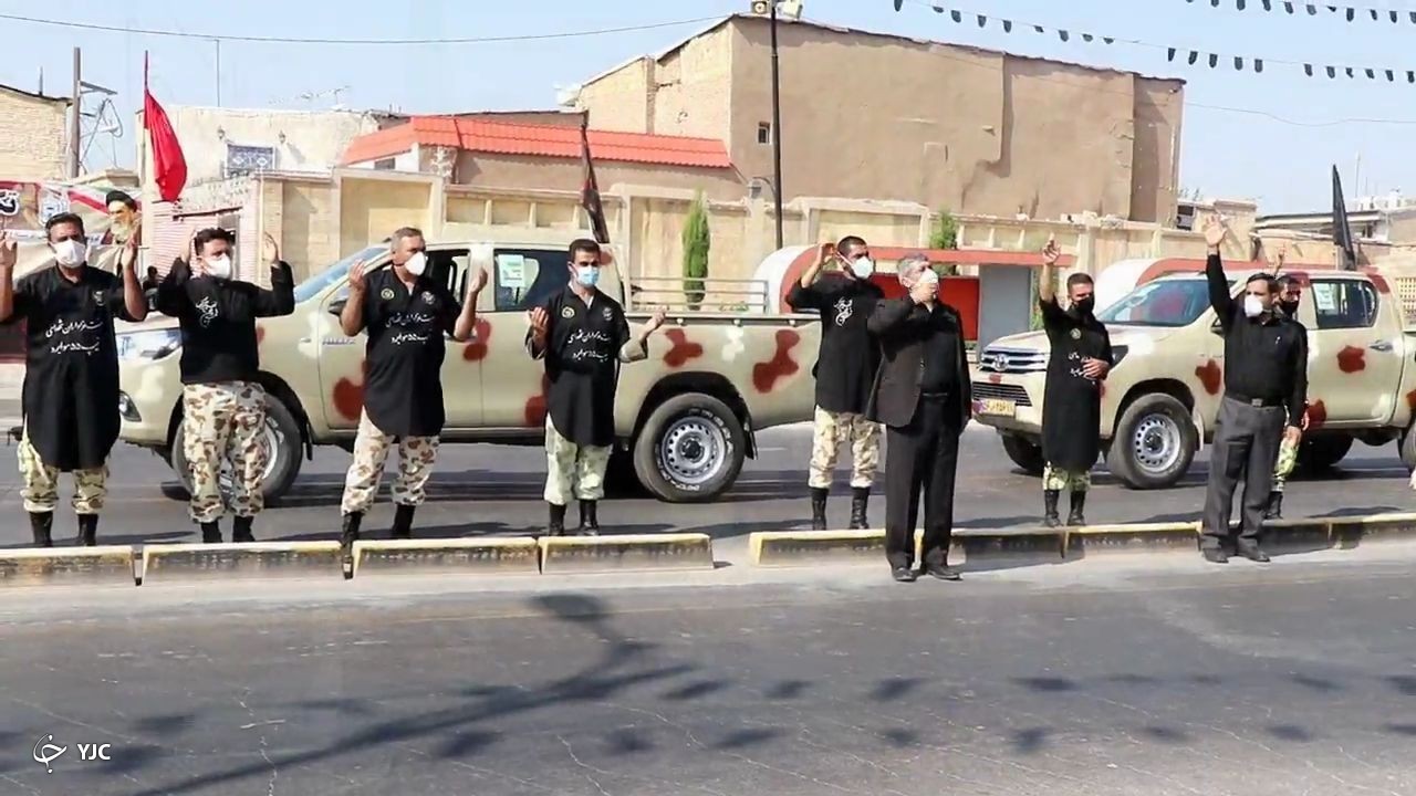 خودروپیمایی هیئت عزاداری تیپ ۵۵ هوابرد شیراز