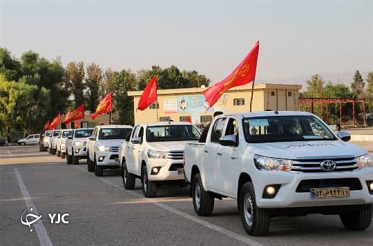 خودروپیمایی هیئت عزاداری تیپ ۵۵ هوابرد شیراز