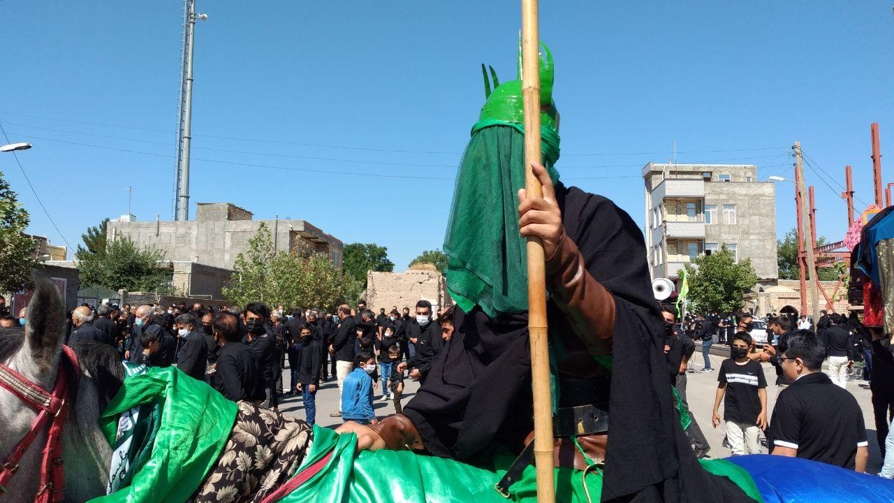 سوگواری شهادت امام حسین (ع) در باروق + تصاویر