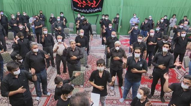 دارالعباده در عاشورای حسینی غرق در ماتم و عزاست