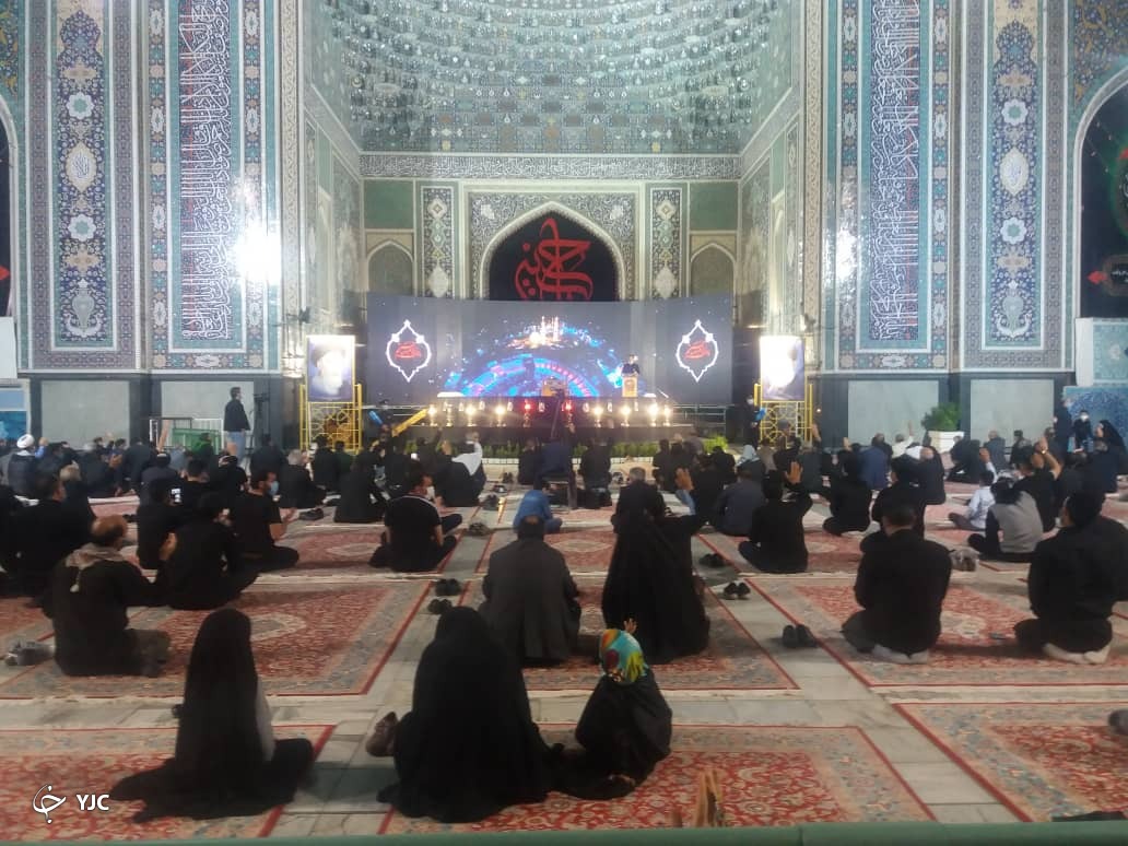 برگزاری مراسم شام غریبان سید الشهدا (ع) در حرم مطهر رضوی+تصاویر