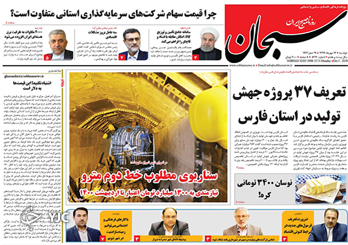 تصاویر صفحه نخست روزنامه&zwnj;های استان فارس روز دوشنبه ۱۴ مهرماه سال ۱۳۹۹