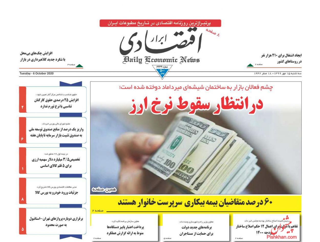 عدالت گمشده پرداخت کمک&zwnj;معیشتی/ رفتار سینوسی بازار سهام/ خرید خودرو رقابتی می&zwnj;شود/ سقوط قدرت وام مسکن