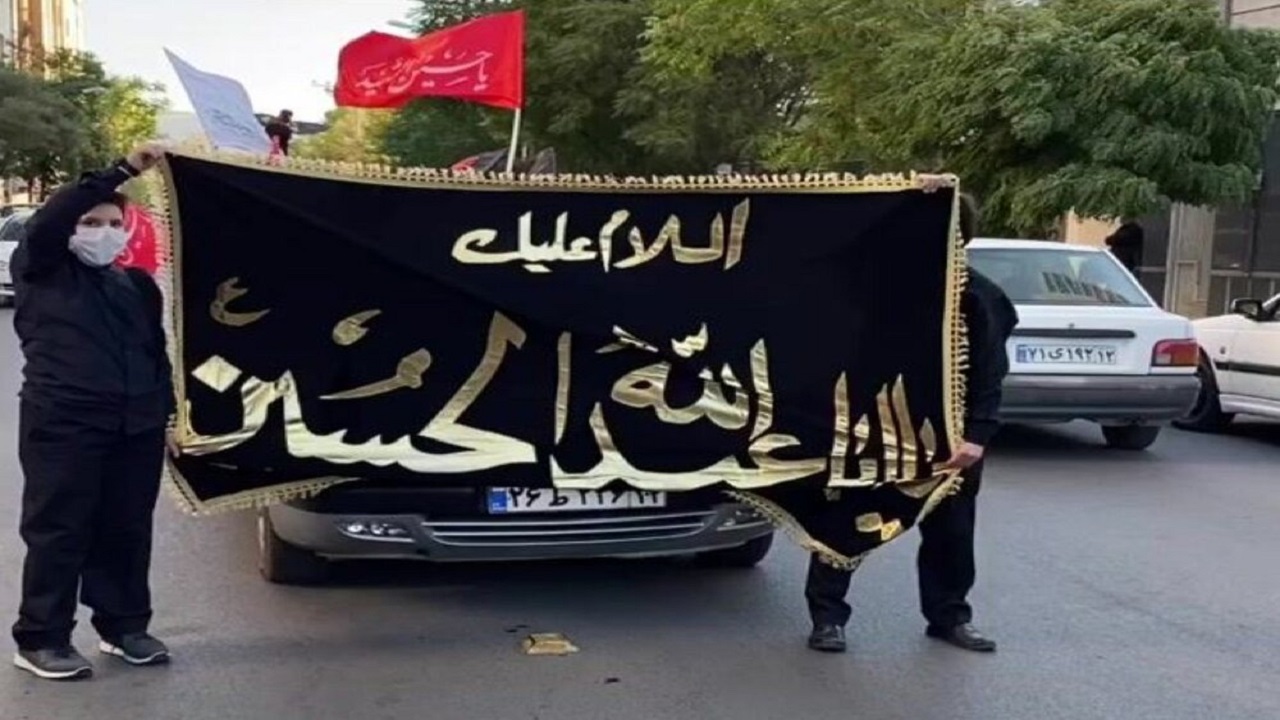 حرکت کاروان عزای خودرویی در شهرستان خوسف
