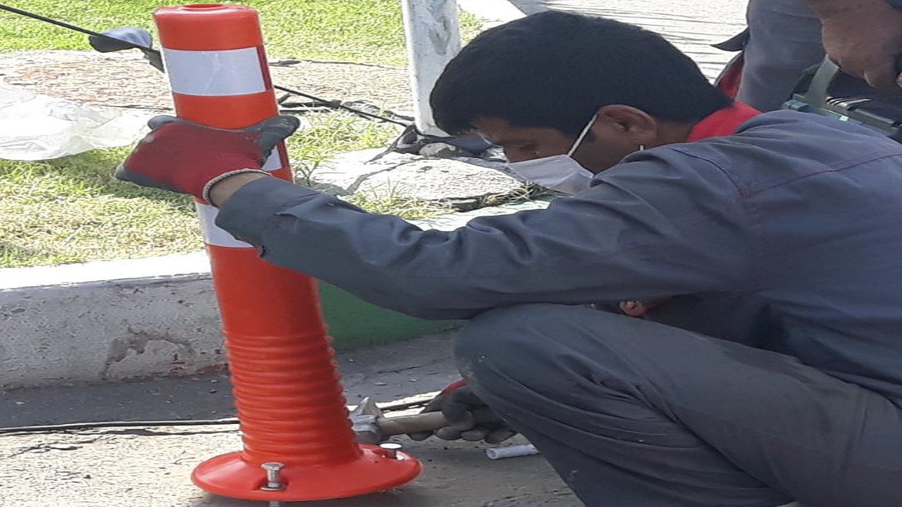 افزایش ایمنی معابر قم با نصب تجهیزات ترافیکی