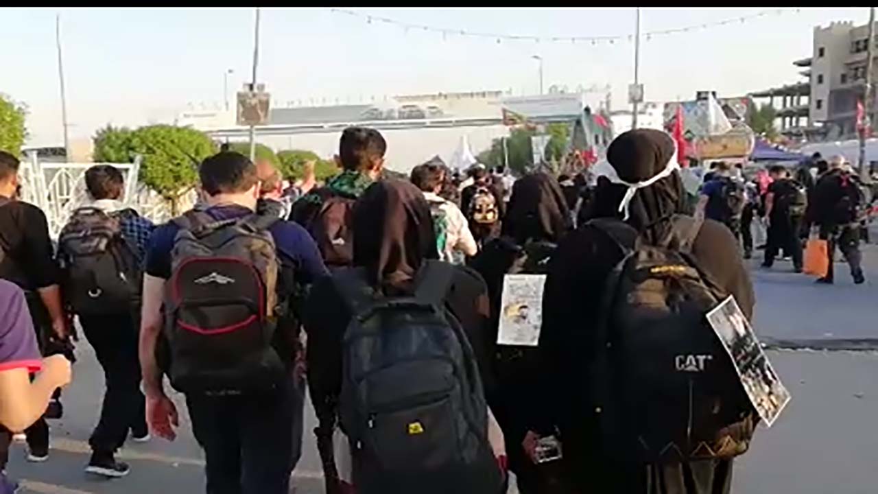 فیلمی از راهپیمایی اربعین در سال گذشته
