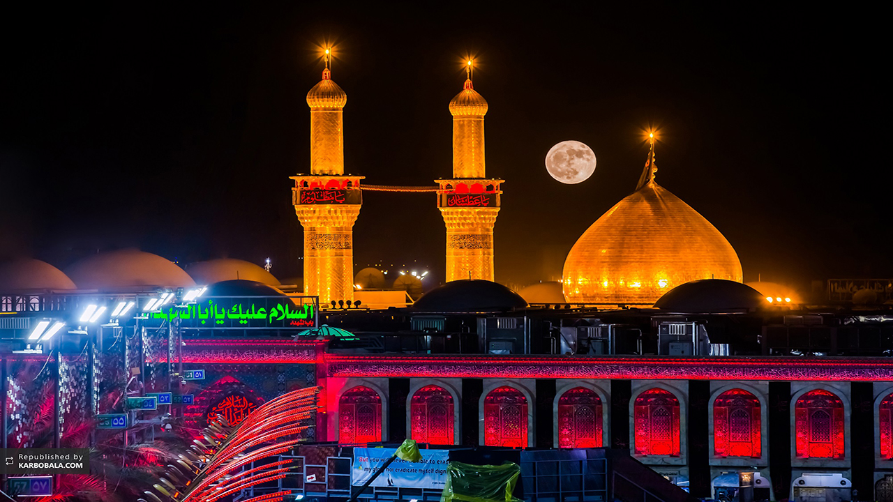 کربلای معلی در شب اربعین حسینی + فیلم