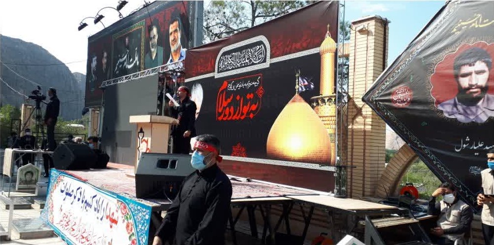 عزاداری مردم کرمان در اربعین گلزار شهدا 